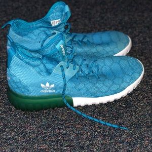 adidas Teal and Forest Sneakers